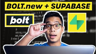 Bolt.new + Supabase tutorial for beginners |  Building a FULL-STACK web app!
