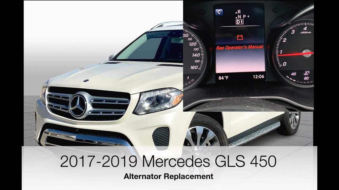Mercedes GLS 450 Alternator Replacement. Full video, easy DIY Save $$