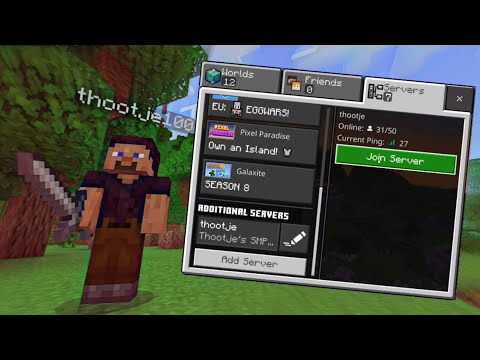 thootje100 - the best Minecraft Bedrock survival SMP server 1.20.12 ip and port