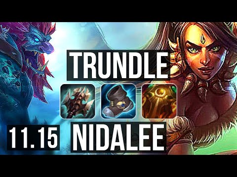 TRUNDLE vs NIDALEE (JUNGLE) | 2/1/11, 66% winrate, Rank 9 Trundle | NA Challenger | v11.15