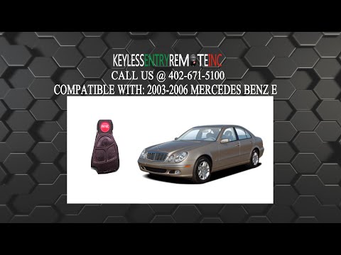 How To Replace Mercedes Benz E350 E450 Class Key Fob Battery 2003 2004 2005 2006