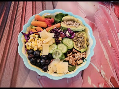 Nutty Rainbow Salad