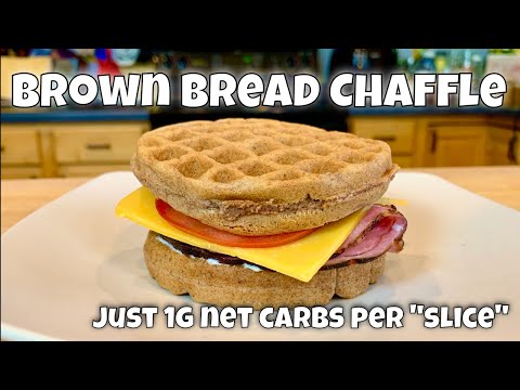 Keto Sandwich Bread Hack: Brown Bread Chaffle with Pecan Butter