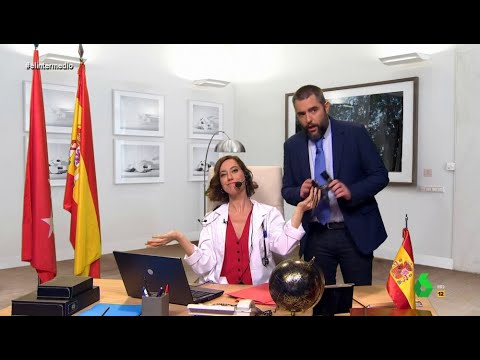 'Ayuso' atiende 'videoconsultas' en plena manifestación de sanitarios - El Intermedio