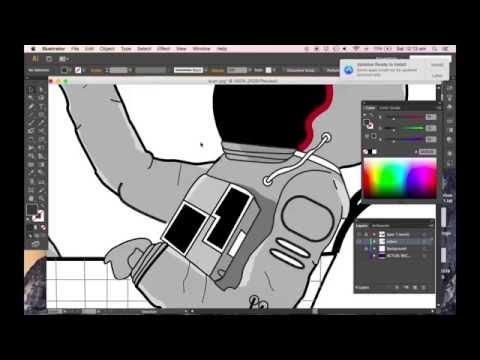 Astronaut Illustration  | SpeedArt | Graphic Design