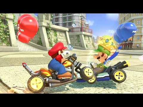 Mario Kart 8 Deluxe - Balloon Battle - All Courses (2 Players)