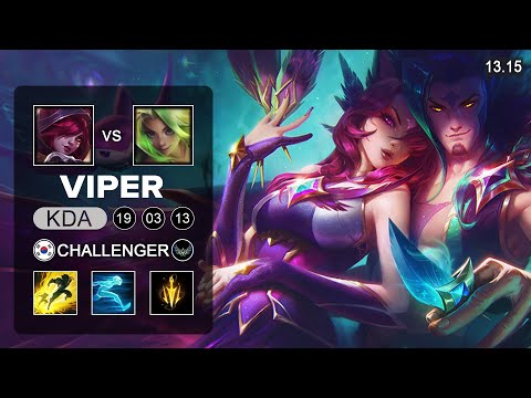 Viper Xayah vs Zeri ADC - KR Challenger - Patch 13.15 Season 13