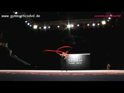 Olena Diachenko Ribbon Podium Training - World Cup Baku 2017
