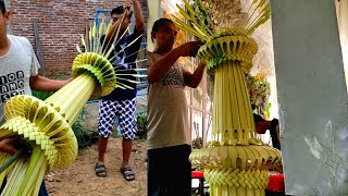 Download lagu Membuat Hiasan Janur Kuning Di Acara Hajatan || Layur Janur Kuning mp3