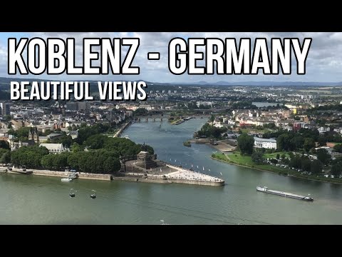 Koblenz | Rheinland-Pfalz | Seilbahn | Deutsche Eck Festung| Beautiful City in Germany