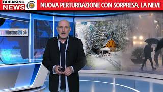 Meteo: nuova perturbazione con sorpresa, la NEVE