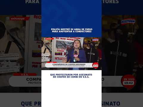 🔴🔵 Police showed their weapon to scare away drivers protesting the death of a van driver.