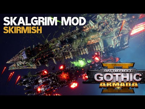 Death Guard vs Ultramarines | Skalgrim Mod Skirmish | Battlefleet Gothic: Armada 2
