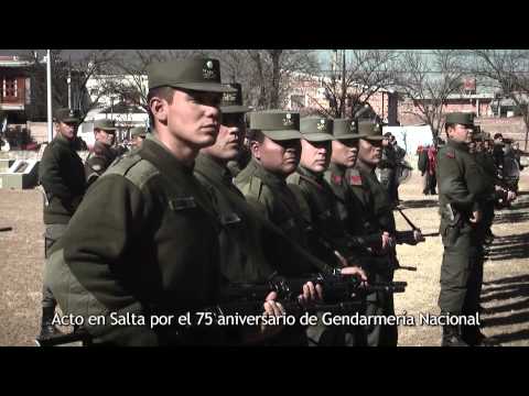 Acto en Salta por el 75° aniversario de la creación de Gendarmería Nacional
