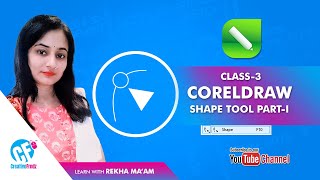 CorelDraw for beginners | Class-3 Shape Tool Part-1 #coreldraw #corel #basicshape #corelforbeginners