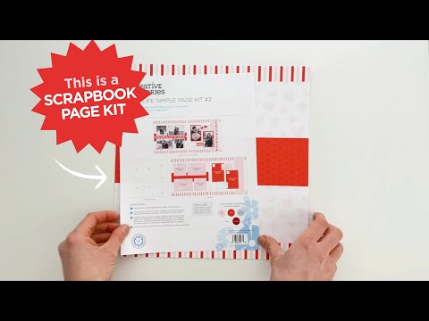 Scrapbook Supplies: This Life Simple Page Kit #2 | Perfect for Beginners and Valentine's Day