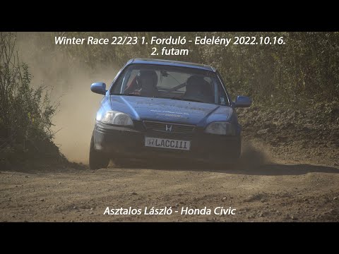 Asztalos László - Honda Civic Winter Race 22/23 1. Forduló - Edelény 2022.10.16.  2.futam
