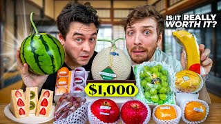 I Tried Japan's Insanely Expensive Fruit 🇯🇵 Feat. ‪@CDawgVA‬​