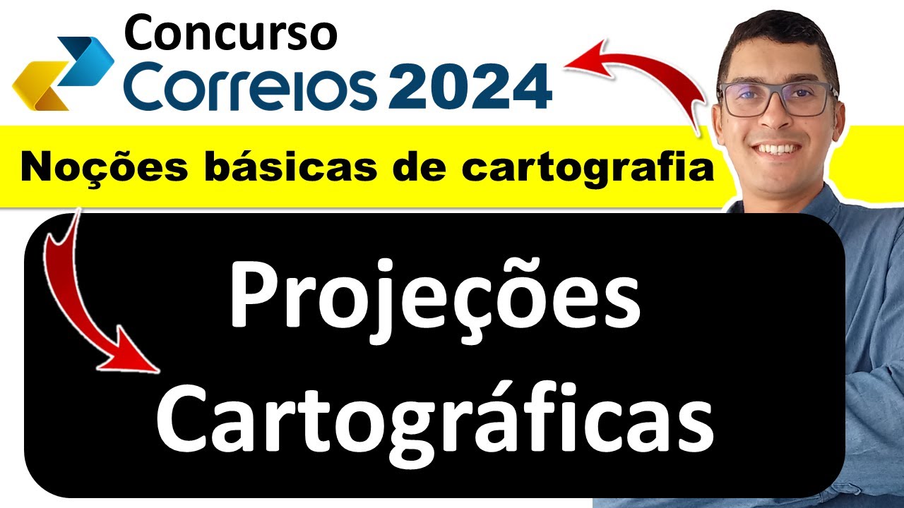 Projeções Cartográficas Exercícios | Conhecimentos Gerais Correios | concurso correios  #correios