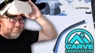 1080 Snowboarding VR?! Carve Snowboarding on Oculus Quest 2