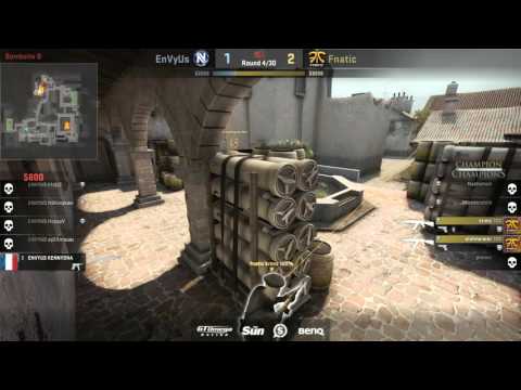 CS:GO fnatic vs EnVyUs (inferno map4) - Gfinity 2015 Champion of Champions