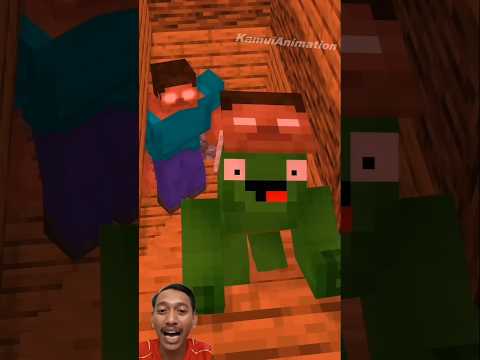 Mikey Threatens JJ-MAIZEN Animation@KamuiAnimation #minecraft #animation #shorts