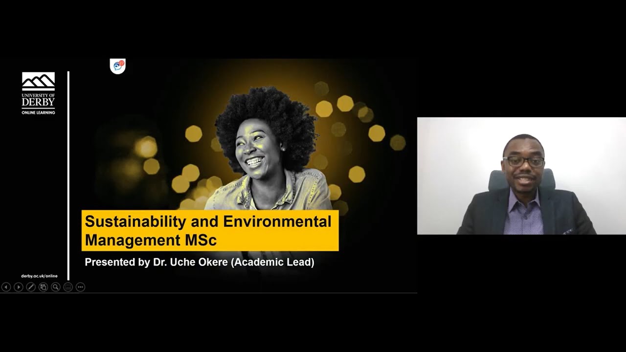 Dr Uche Oke introduces the MSc Sustainability and Environmental Management