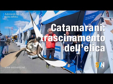 Catamaran: propeller drag effect - When one catamaran propeller tows the other.