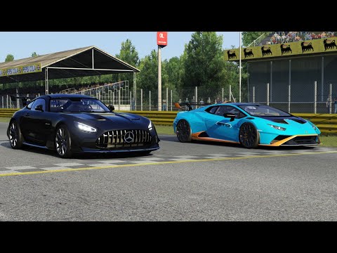 Mercedes-Benz AMG GT Black Series 2020 vs Lamborghini Huracan STO 2020 at Monza Full Course
