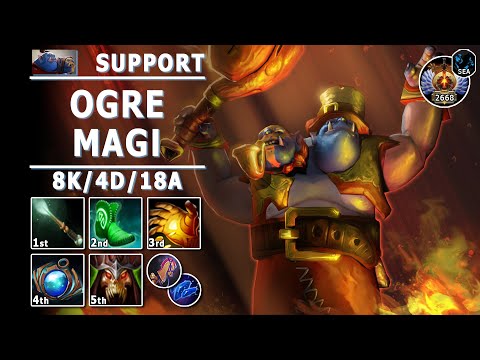 Ogre Magi Soft Support | 7.32c | Pos 4 OM Play | Dota 2 Immortal Gameplay