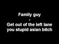 Family guy - get out of the left lane (GUITAR CHORDS)