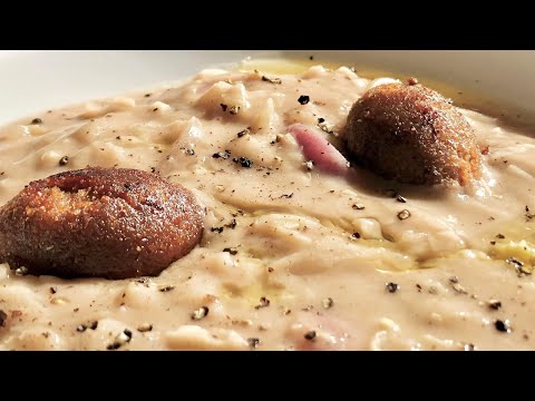 Kishk recipe, Syrian kishk with kebbeh, τραχανάς, soup, الكشك مع الكبة المقلية على الطريقة السورية