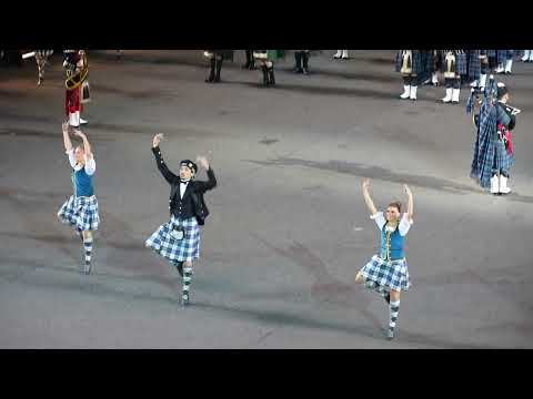 Edinburgh Military Tattoo 2022 - 13 - Massed Pipes and Drums and Dancers