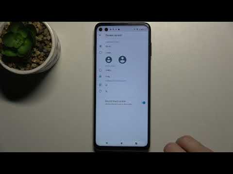 How to Turn On/Off Screen Touches in Screen Recorder on MOTOROLA Moto G100 – Set Up Screen Recorder