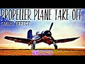 Propeller Plane Start Idle Takeoff Sound Effect / Prop Plane Take Off Ambience / Free To Use