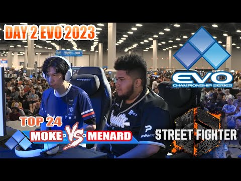 EVO 2023 Day 2 SF6 ➤ MenaRD VS Moke【Street Fighter 6】