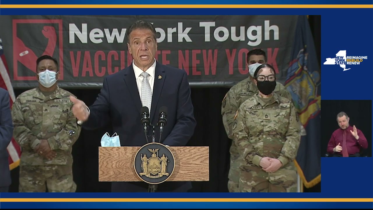 Gov. Cuomo Announces 16 Mass Vaccination Sites will Accept Walk-In Appointments for Age 60 and Older