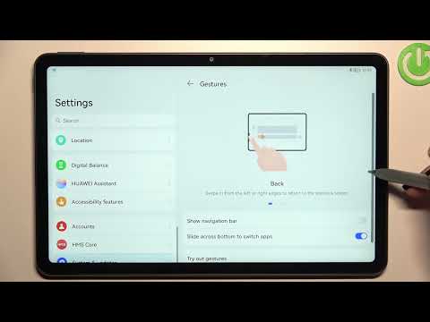 How to Set Up Gestures Navigation in Huawei Matepad 10 4 2022 - Switch Buttons to Gestures