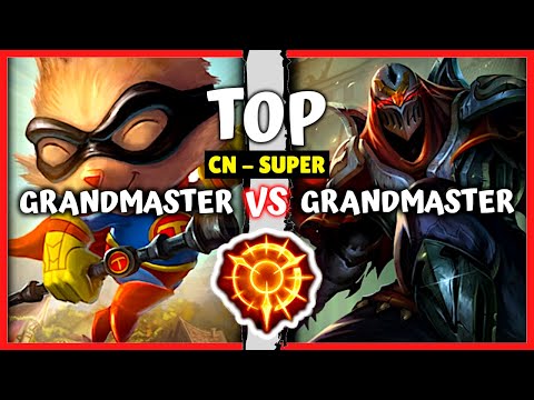 Chinese GM Teemo Top vs GM One Trick Zed - CN Super Server Rank Pre S11