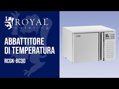 Video - Abbattitore di temperatura - 29,5 L - Royal Catering - Capacità di congelamento: 4/209 kg/min