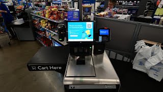 Susan Paying at Walmart in Lexington, Virginia.