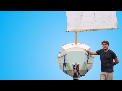 Homebuilt SCAMP Micro Cruiser Sailboat Tour (E.87 Sailing w/the Litzenbergers)