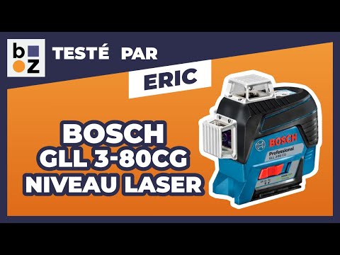 Niveau laser GLL 3-80C faisceau rouge + Support BM1 - 0601063R02 BOSCH