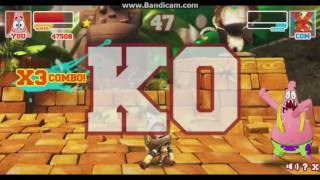 Super Brawl 2 Patrick VS Monkey