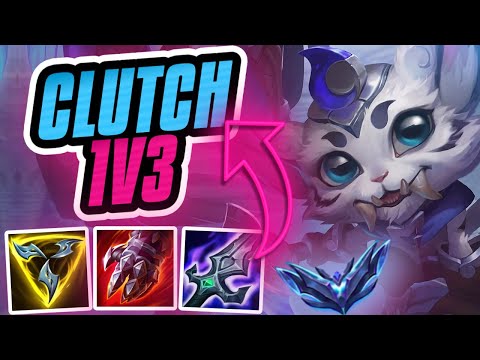 THE MOST CLUTCH 1v3 OUTPLAY WITH GNAR!! Season 12 Gnar Ranked Gameplay (League Of Legends) (UTD)