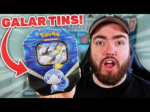 Opening 3 NEW Galar Partner Promo Tins *12 PACKS*