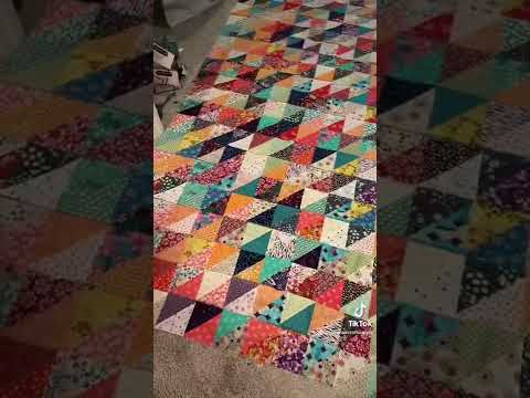 Half Square Triangle Quilt