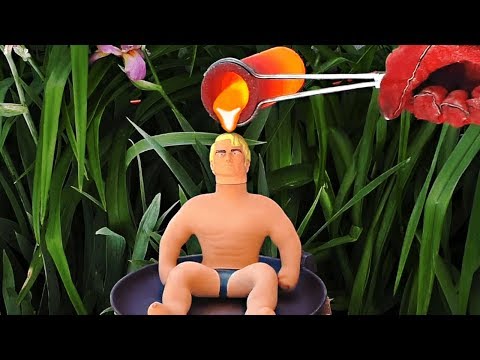 STRETCH ARMSTRONG LAVA EXPERIMENTS