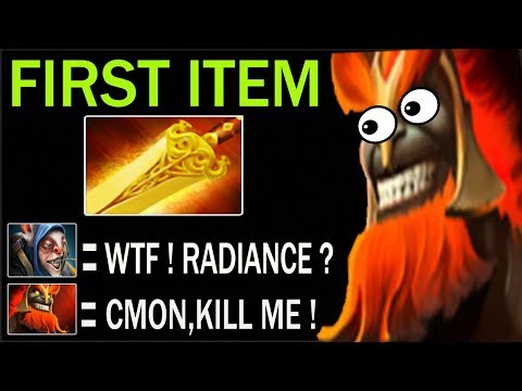 First Item Radiance by Mars . Best tank ever ! Dota 2 Patch 7.21c