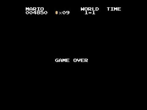 Super Mario Bros. (NES) - Game Over [60fps] - YouTube